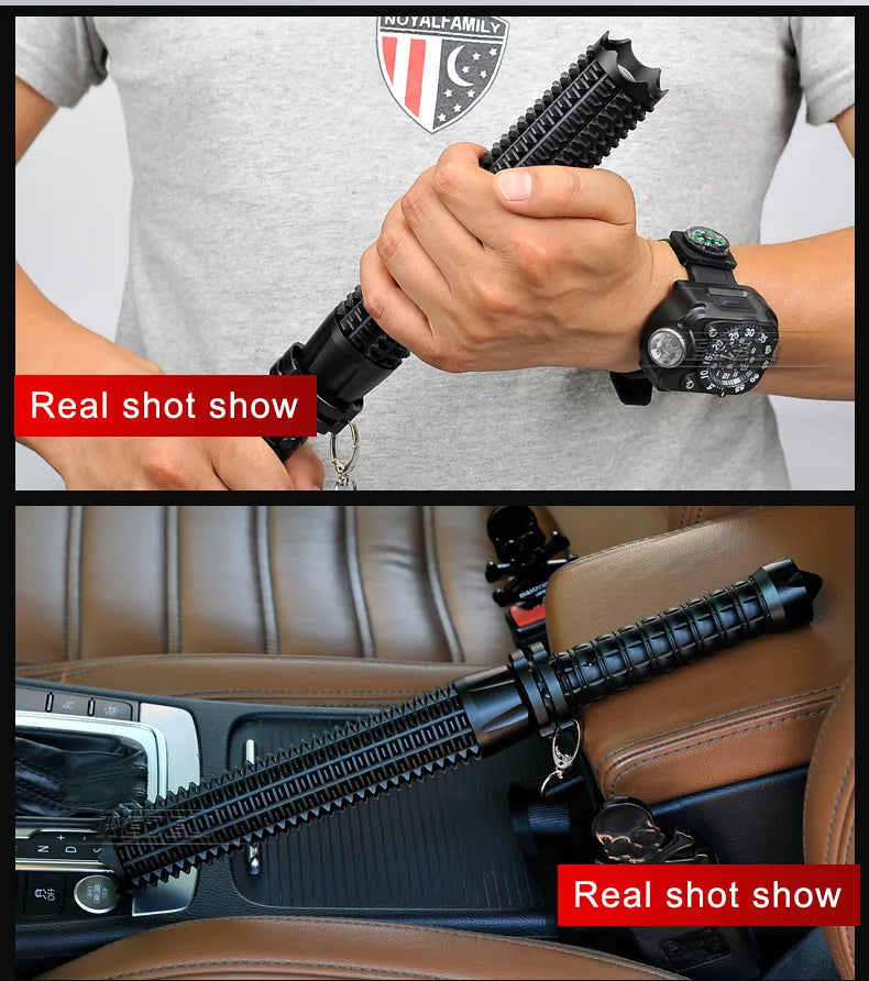 Baseball Bat LED Flashlight AluminumAlloy