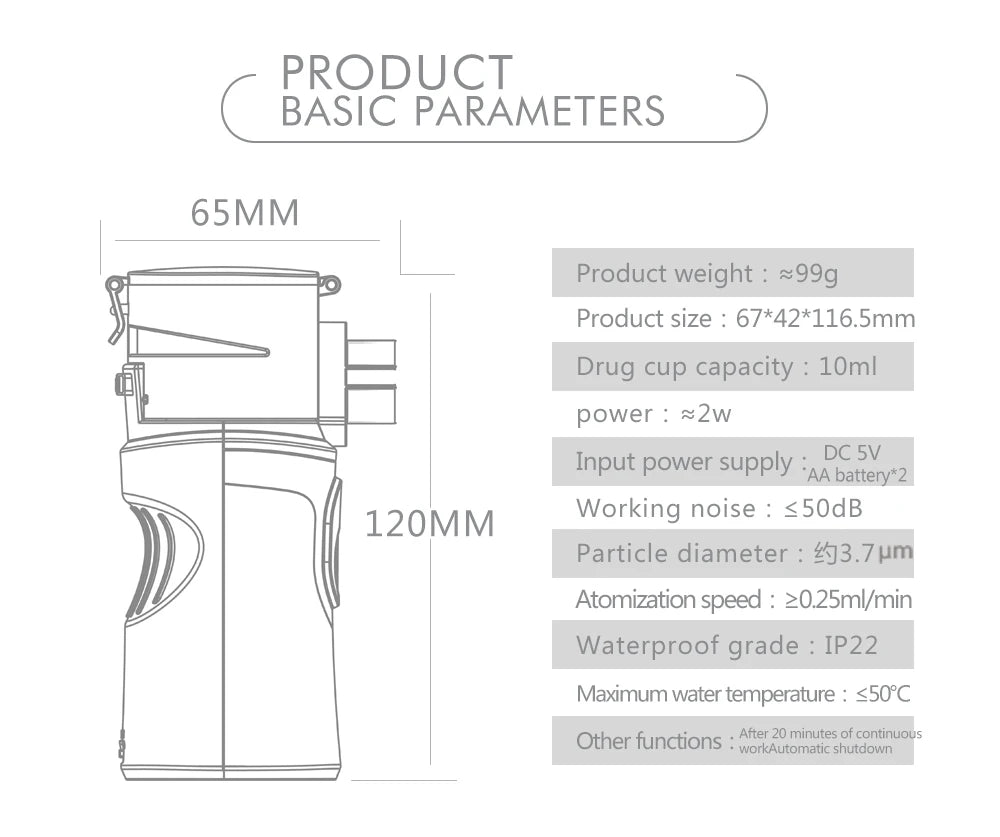 l Humidifier Inhaler Tools Nebulizer Asthma