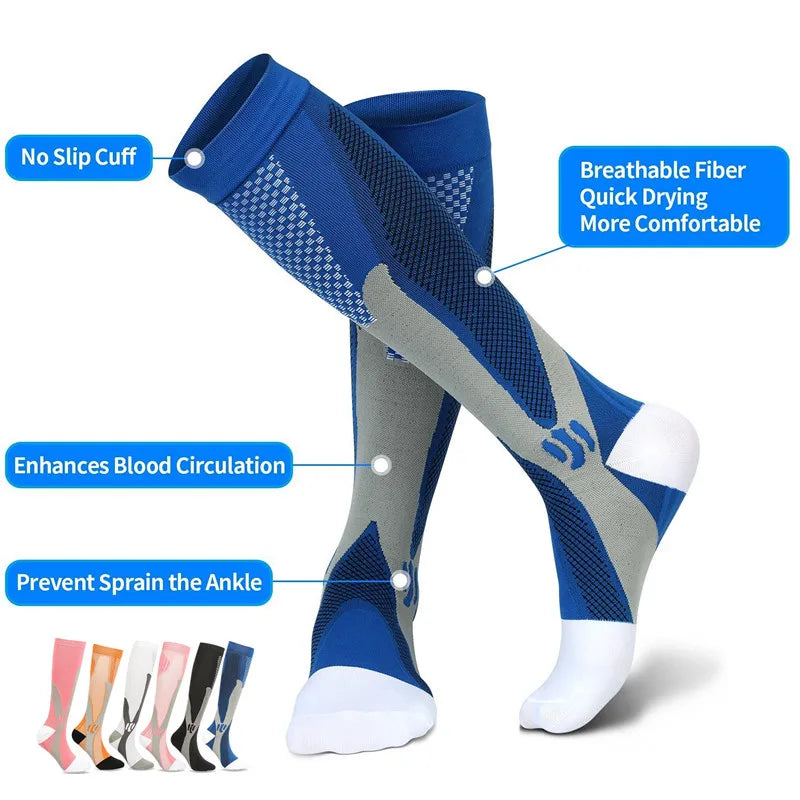 Varicose Veins Socks Compression Stockings  Men Diabetes Nature Hiking