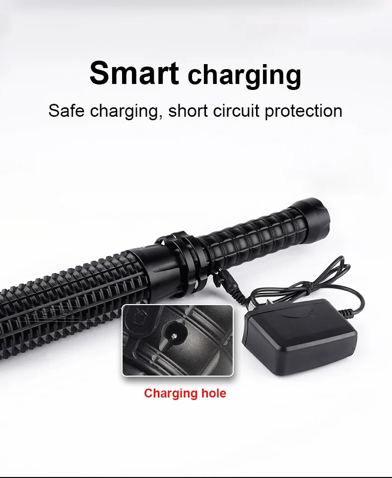 Baseball Bat LED Flashlight AluminumAlloy