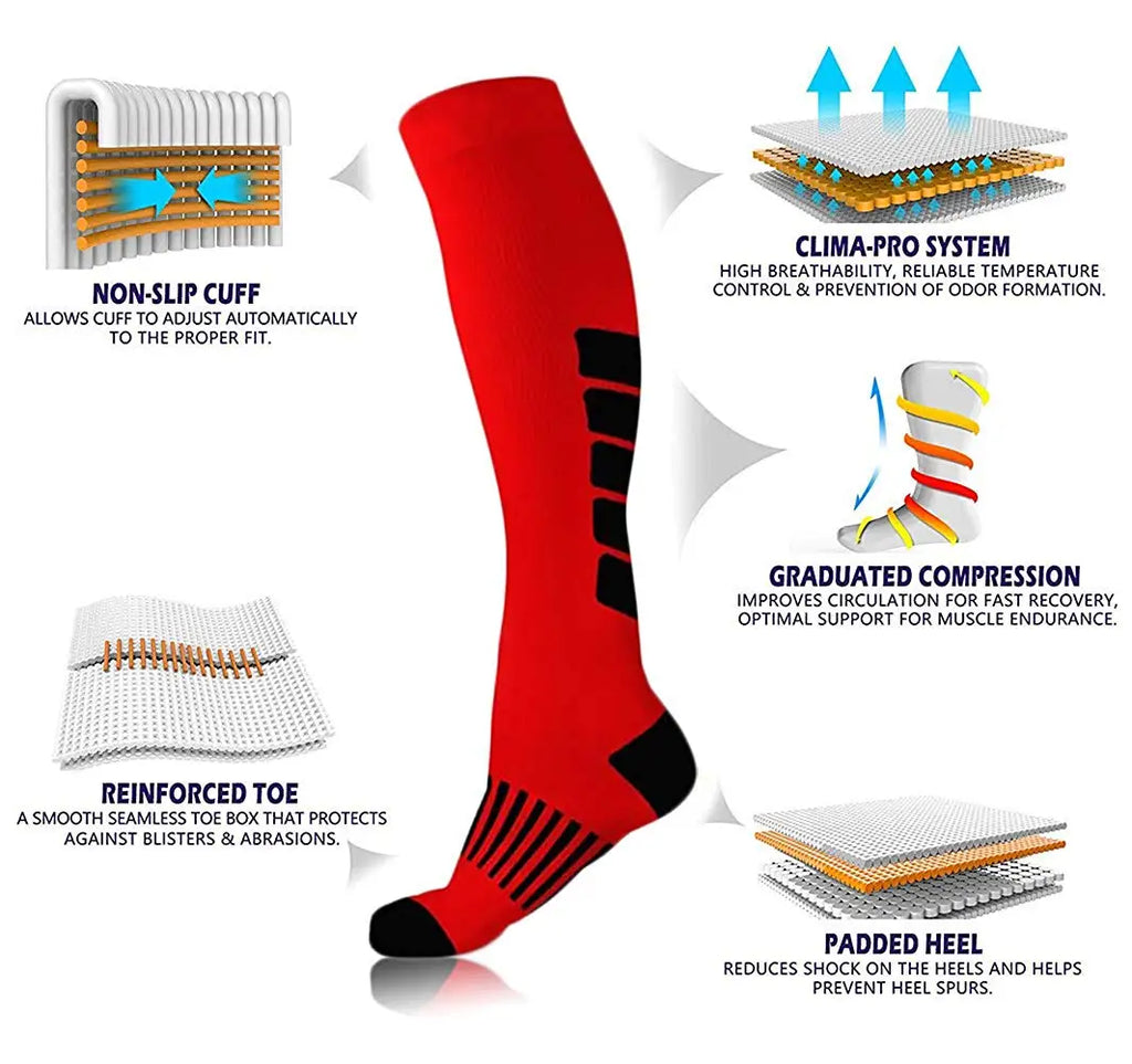 Varicose Veins Socks Compression Stockings  Men Diabetes Nature Hiking