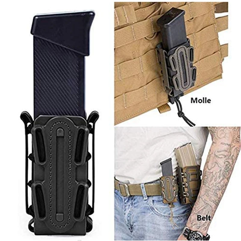 Tactical Molle 9mm Magazine Pouch Pistol Mag Holder