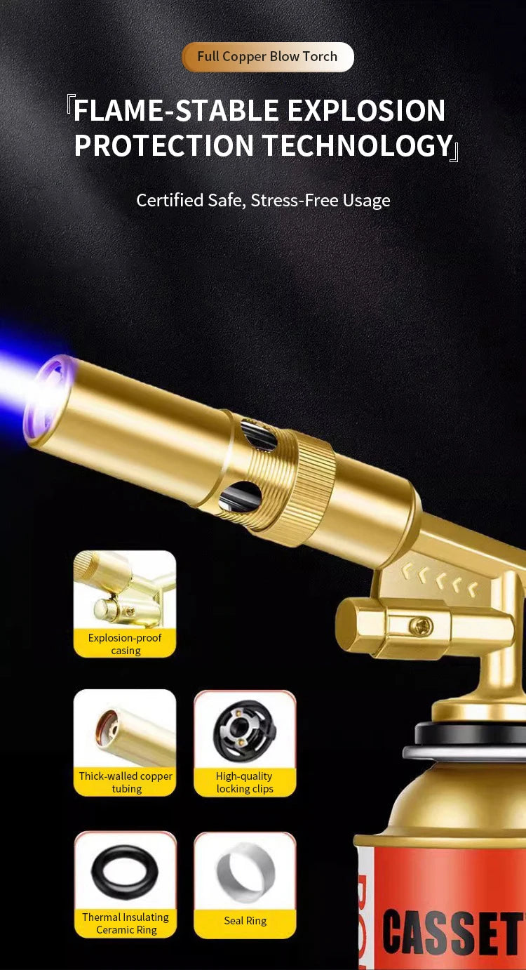 Outdoor Welding Gas Burner Flame Gun Butane