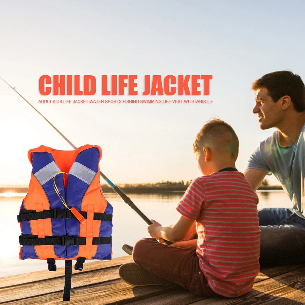 Child's Life Jacket With Whistle