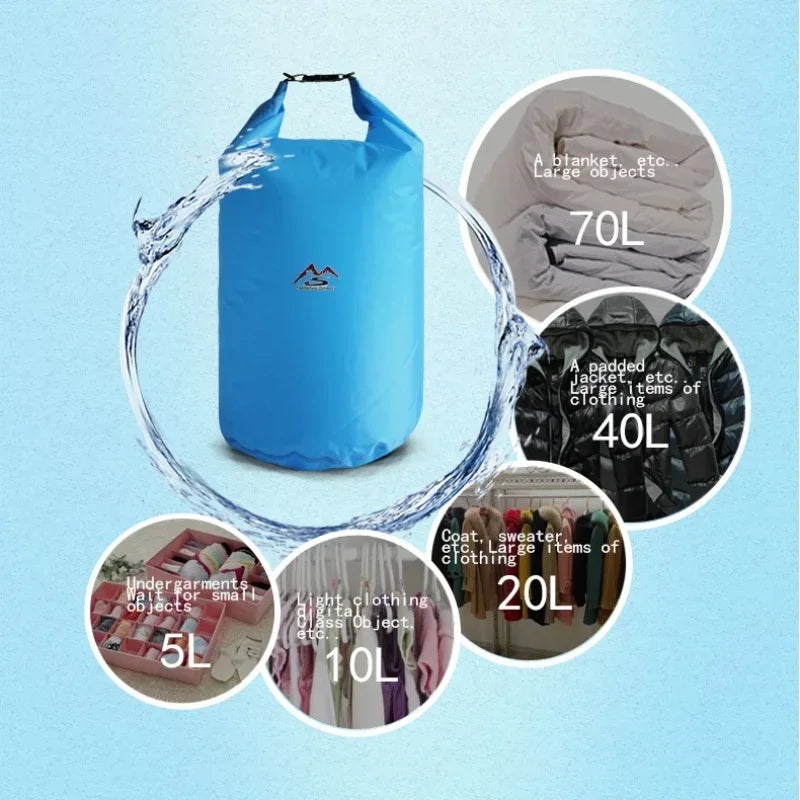 5L10L20L40L70L Waterproof Dry Bag Sack