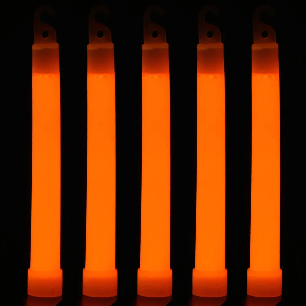1-50pcs Glow Sticks with Hook 6 inch Fluorescence