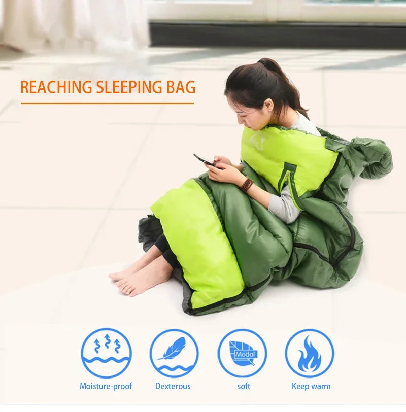 Camping Sleeping Bag Ultralight Waterproof 4 Season Warm Envelope Backpacking Sleeping Bag for Adults Outdoor Traveling Hiking