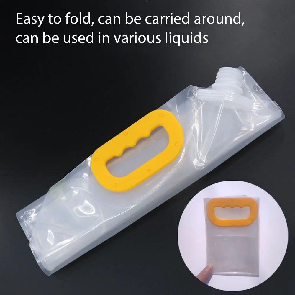 5L Portable Water Bag Folding Bucket Storage Water Container Jug