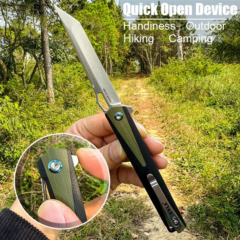 Sandvik 14C28N Steel Blade Pocket Knife,