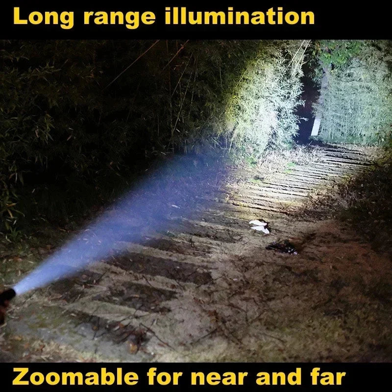 Baseball Bat LED Flashlight  Super Bright Self Defense Mace