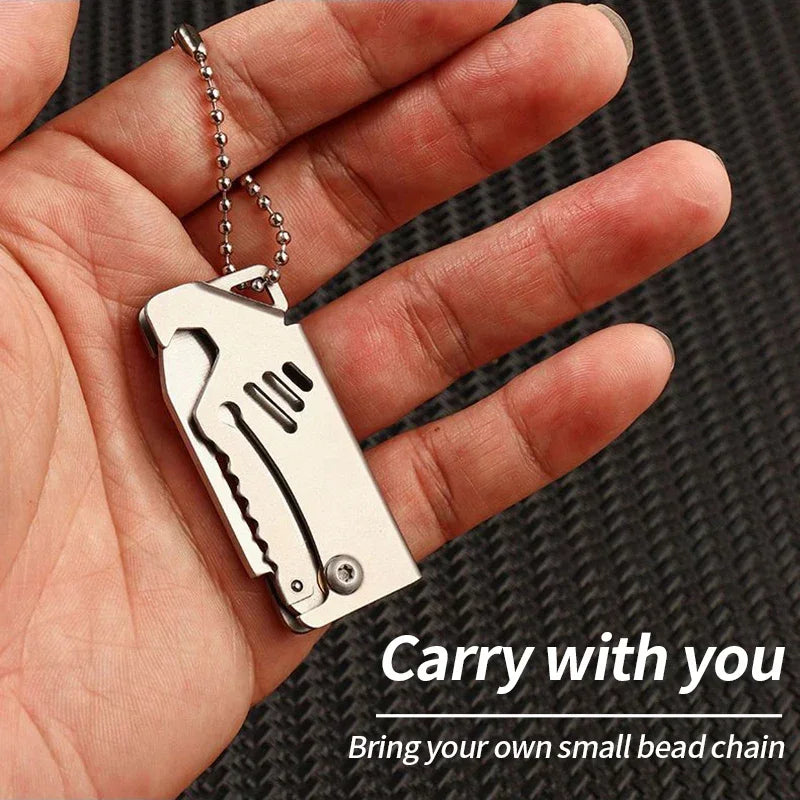 Mini Folding Pocket Knife Keychain