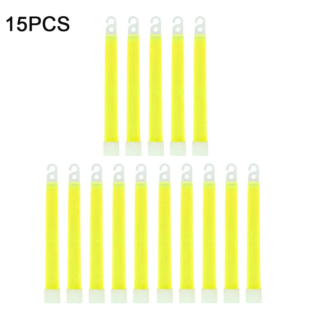 1-50pcs Glow Sticks with Hook 6 inch Fluorescence