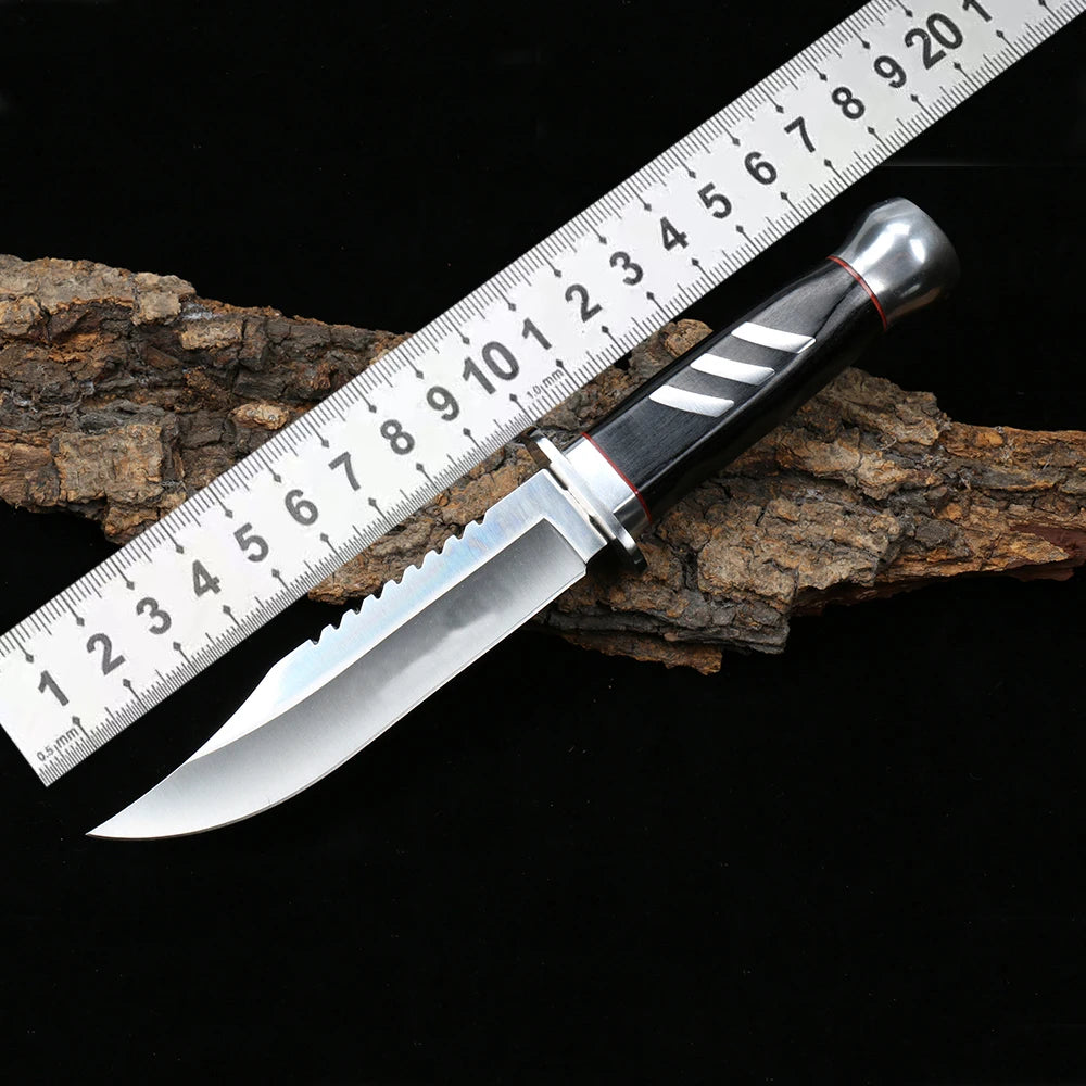 NEW Fixed Blade Knife with Nylon Sheath Camping  Fishing tools