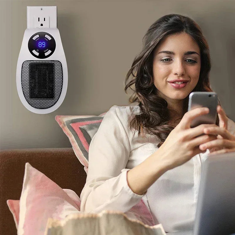 350W Portable Wall Mounted Heater with Remote Control