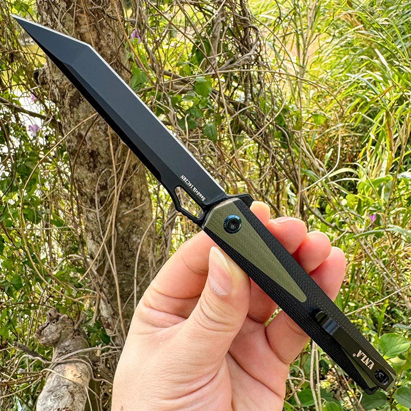 Sandvik 14C28N Steel Blade Pocket Knife,