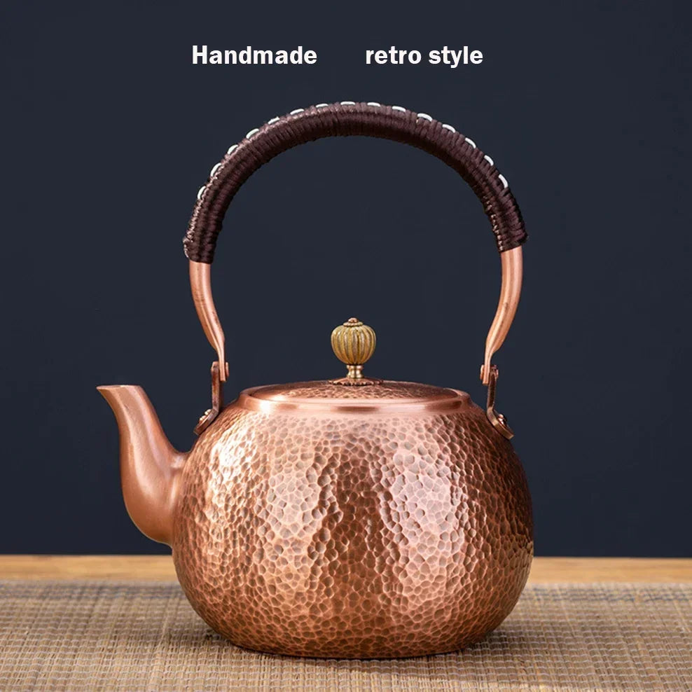 600/1200/1600ml Pure Copper Boiling Tea Kettle