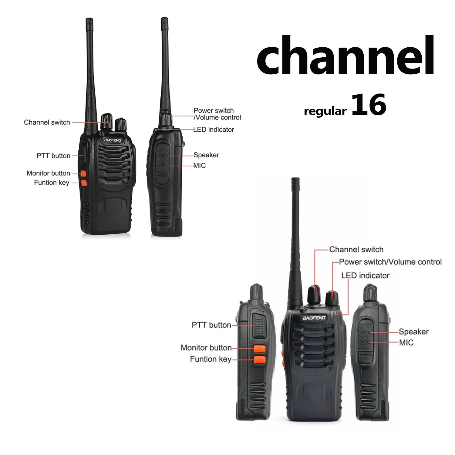 Wholesale 10pcs  Baofeng BF-888S Walkie Talkie