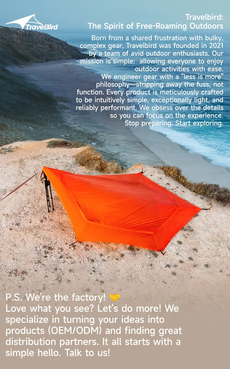Outdoor Large Hammock with Mosquito Net 2 Person