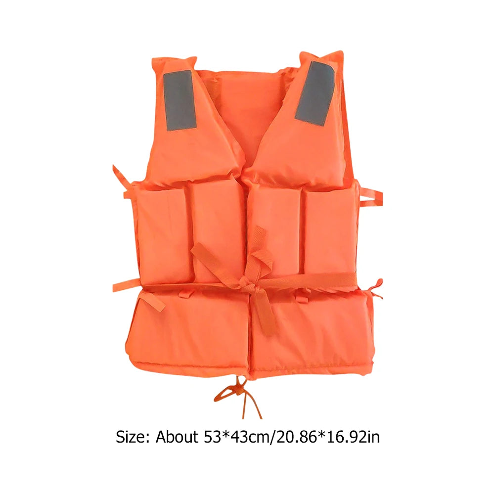 Adult Safety Vest Water Buoyancy Jacket with Whistle for Swimming Water Sports Life Jacket for Skiing And Driving