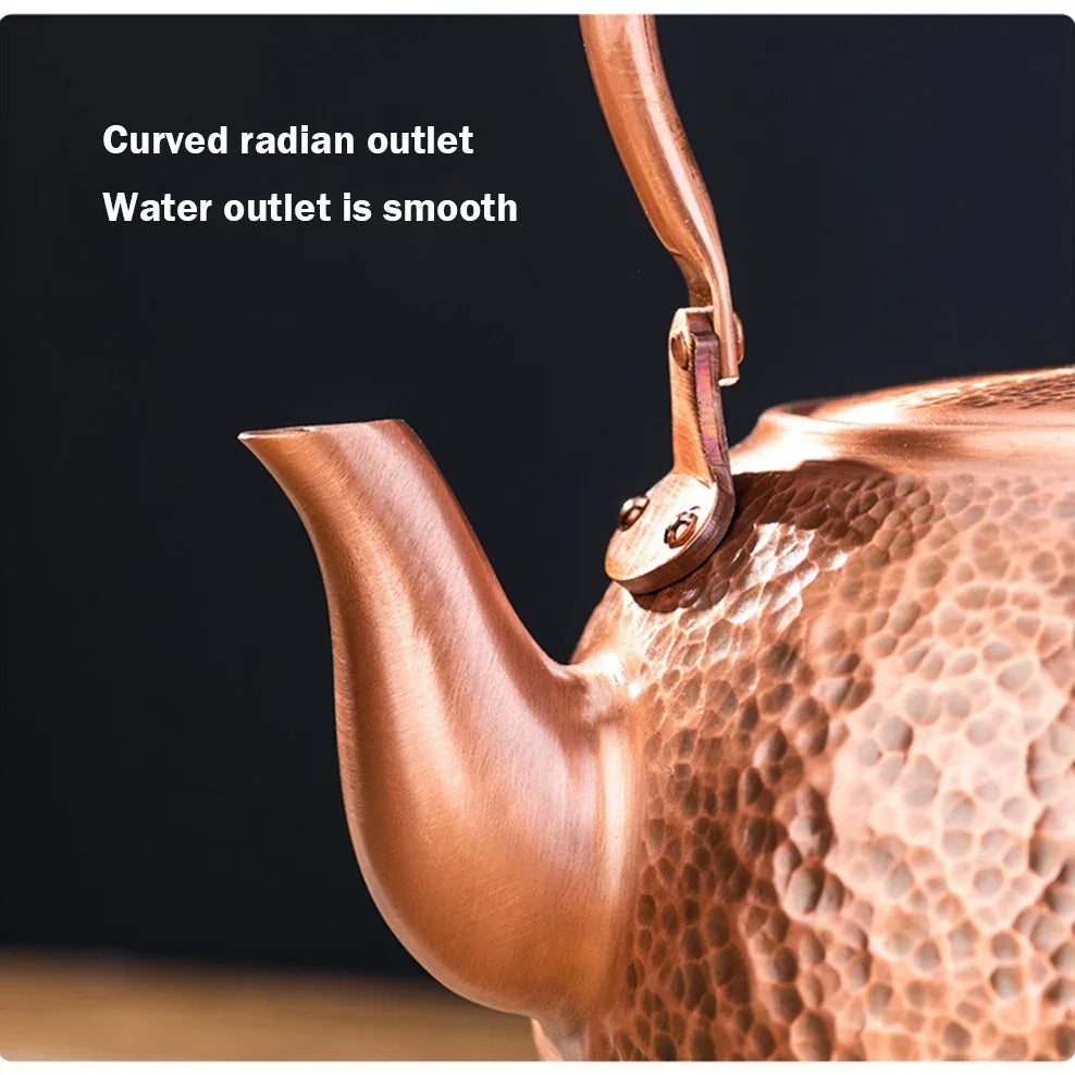 600/1200/1600ml Pure Copper Boiling Tea Kettle
