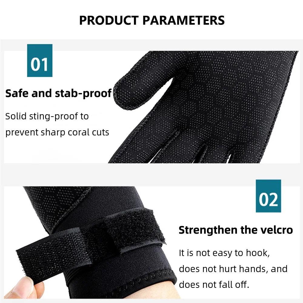 3mm Wetsuit Gloves Thermal Anti Slip