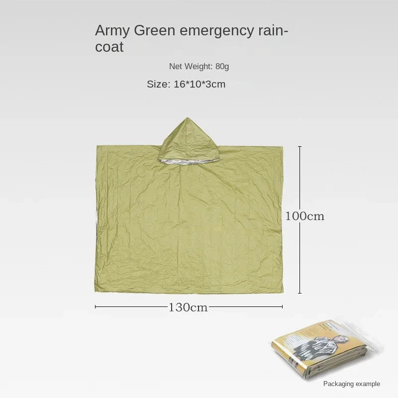 Emergency Weather Resistant Raincoat - Waterproof