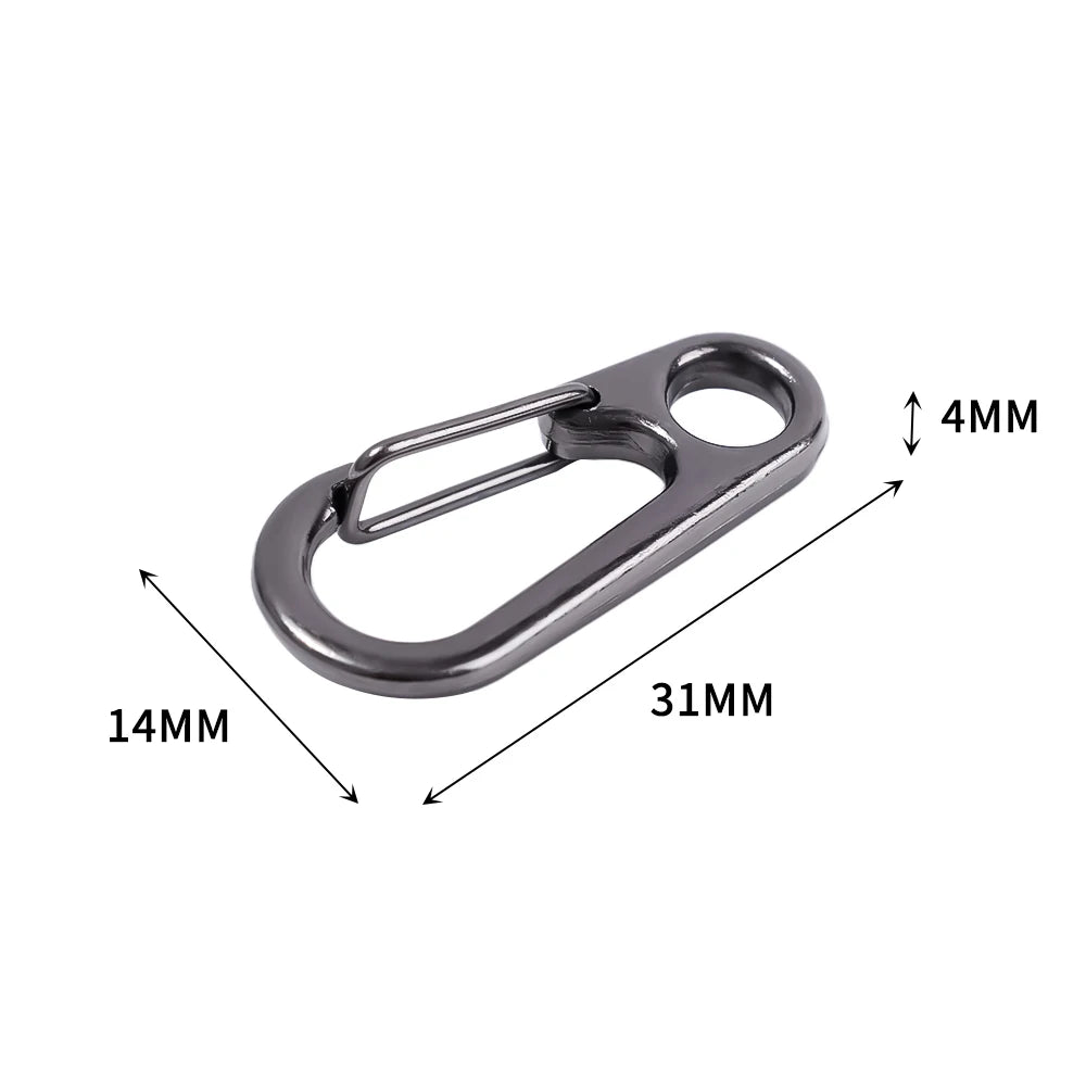 Multifunctional Zinc Alloy Carabiner Keychain Clip Hook