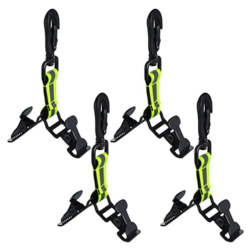 4 Pcs Firefighter Glove Straps Safety Holder Short Eye-catching Glove Accessories for Firefighting Equipment