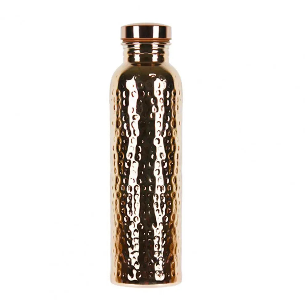 800ML Copper Drinking Bottle Hammer Pattern