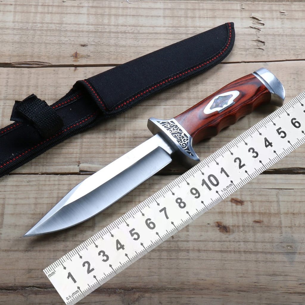 NEW Fixed Blade Knife with Nylon Sheath Camping  Fishing tools