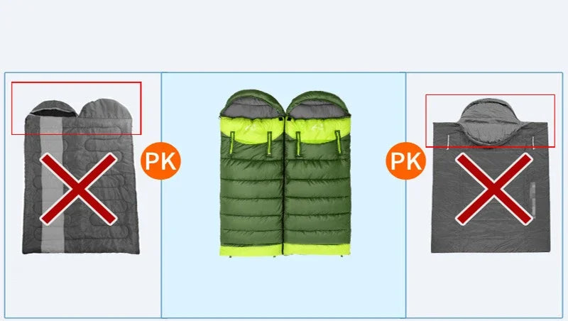 Camping Sleeping Bag Ultralight Waterproof 4 Season Warm Envelope Backpacking Sleeping Bag for Adults Outdoor Traveling Hiking
