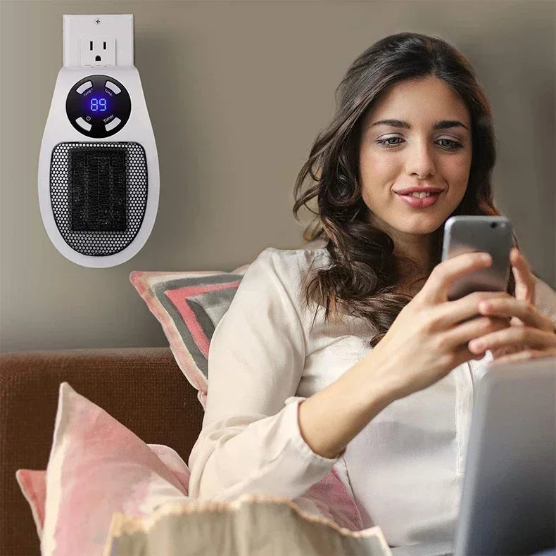 350W Portable Wall Mounted Heater with Remote Control