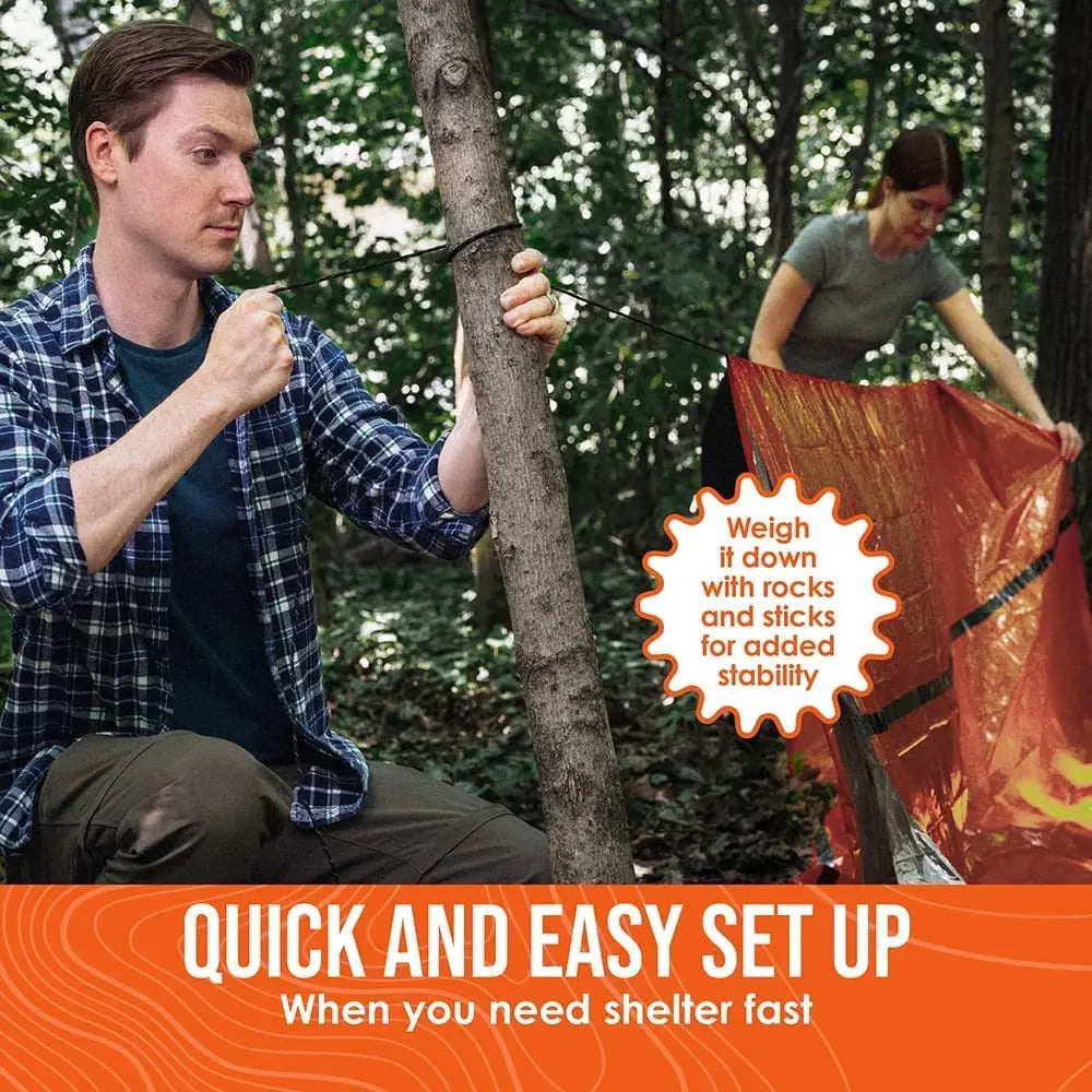 2 Person Emergency Tent Kit Waterproof  Survival Shelter