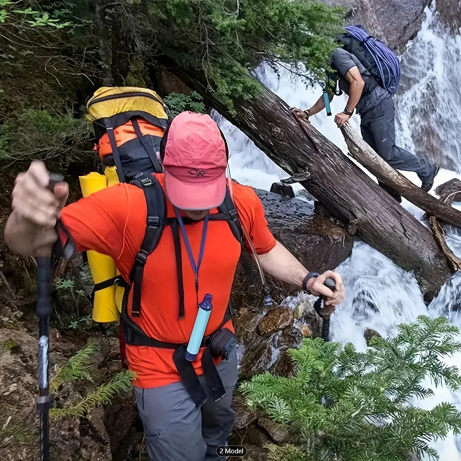 Portable Water Purifier Survival Straw - Clean Drinking Water Anywhere