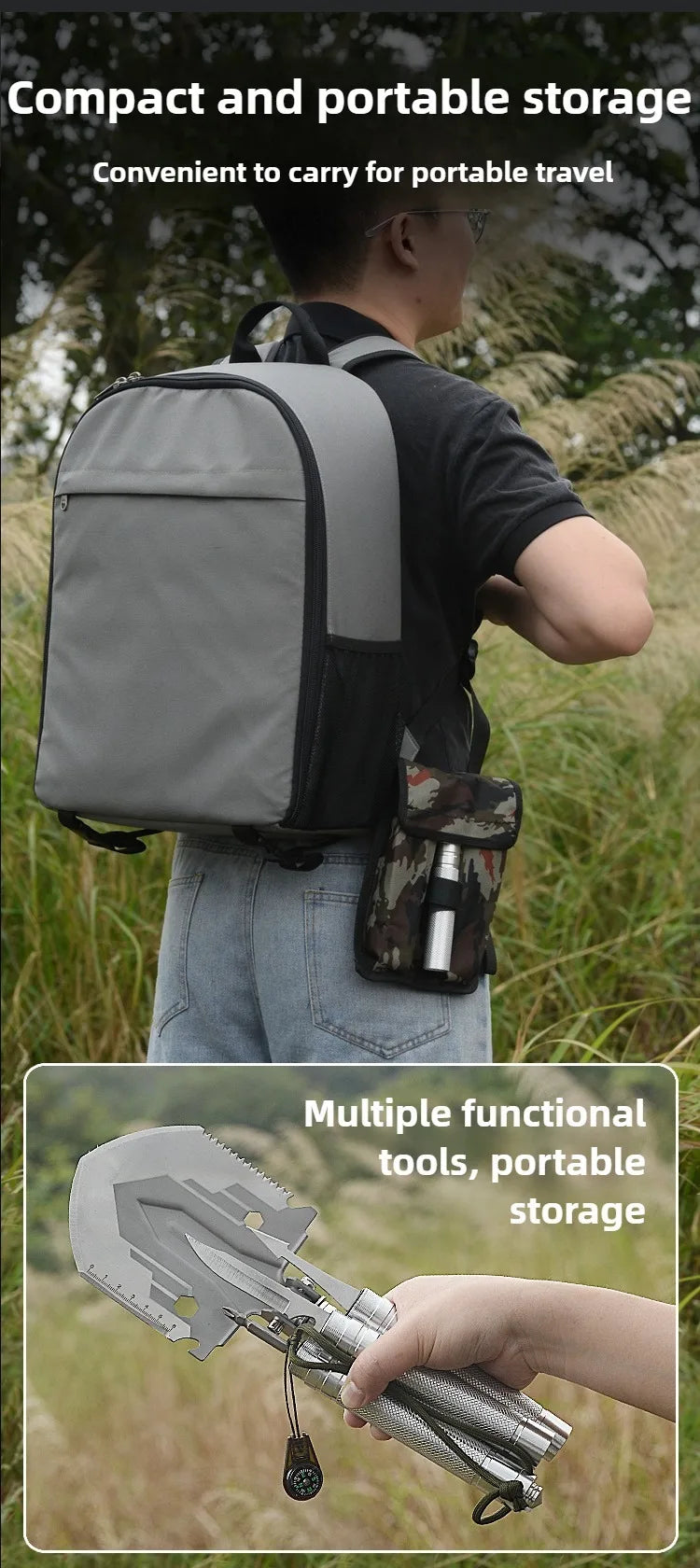 Multifunctional Shovel Folding Military Shovel Self-defense\