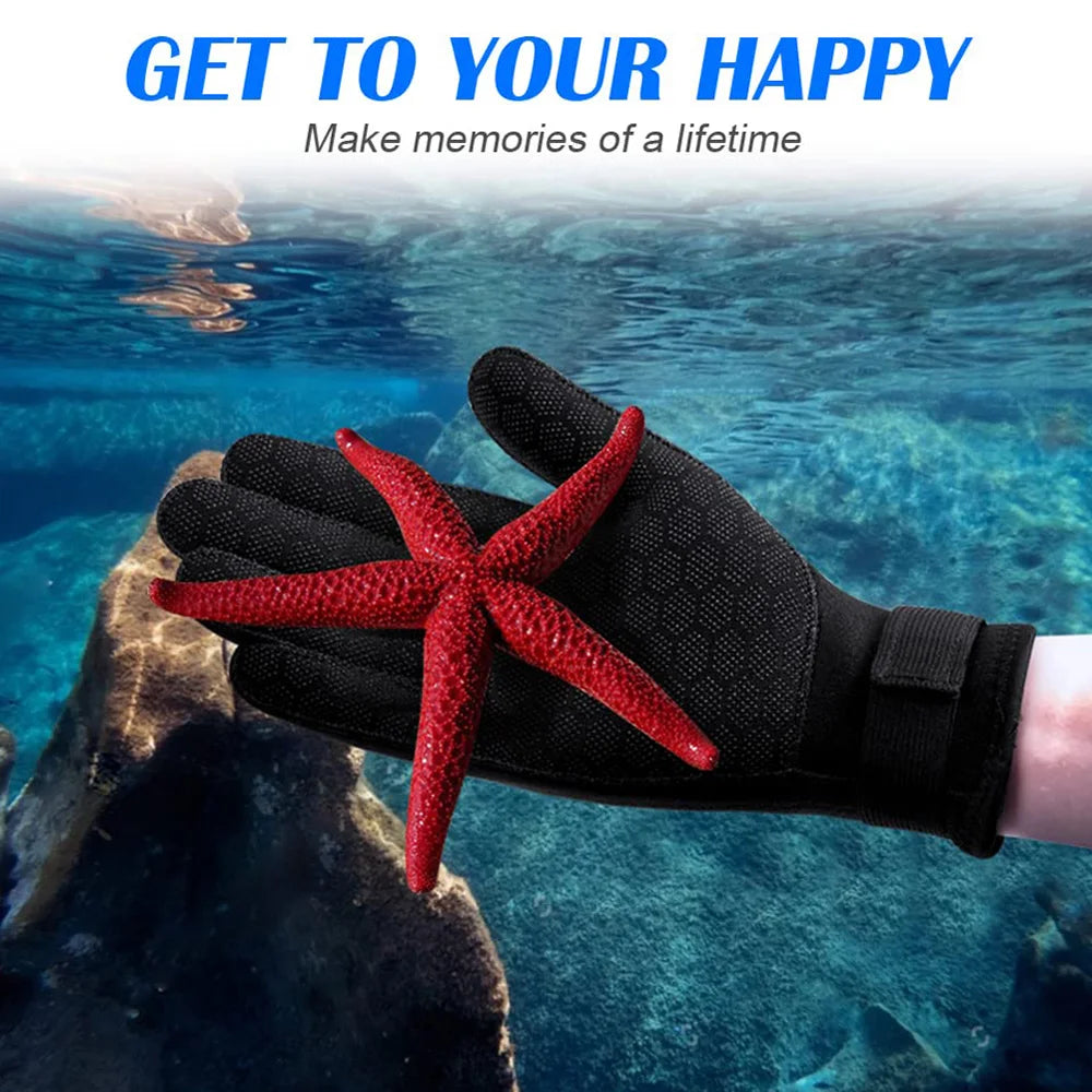 3mm Wetsuit Gloves Thermal Anti Slip