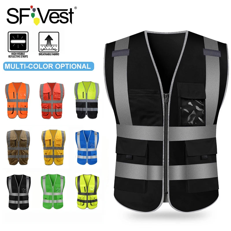 Reflective Safety Vest High Visibility blank  XXXL