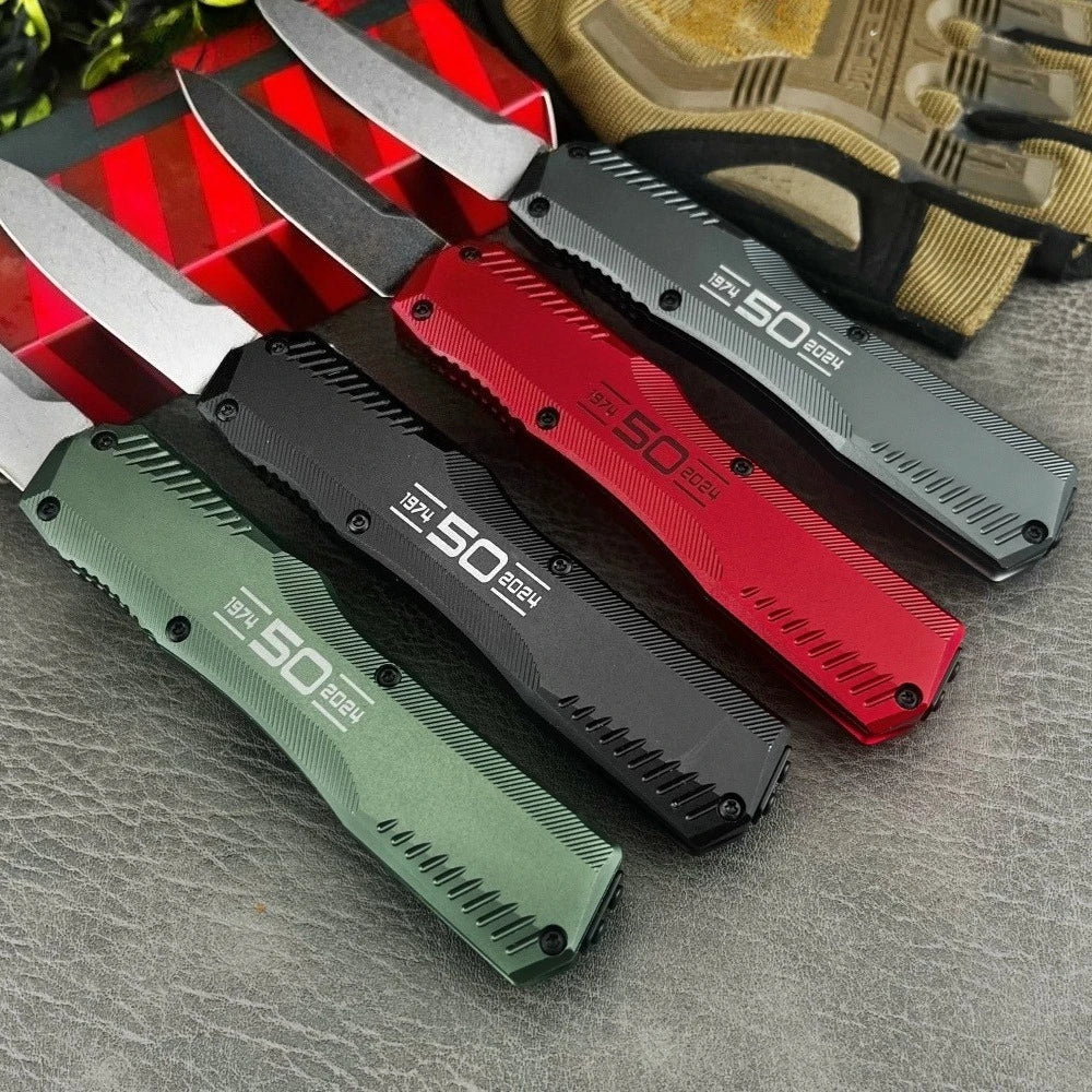 Tactical Knife D2 Steel Blade T6 Aluminum for outdoor camping