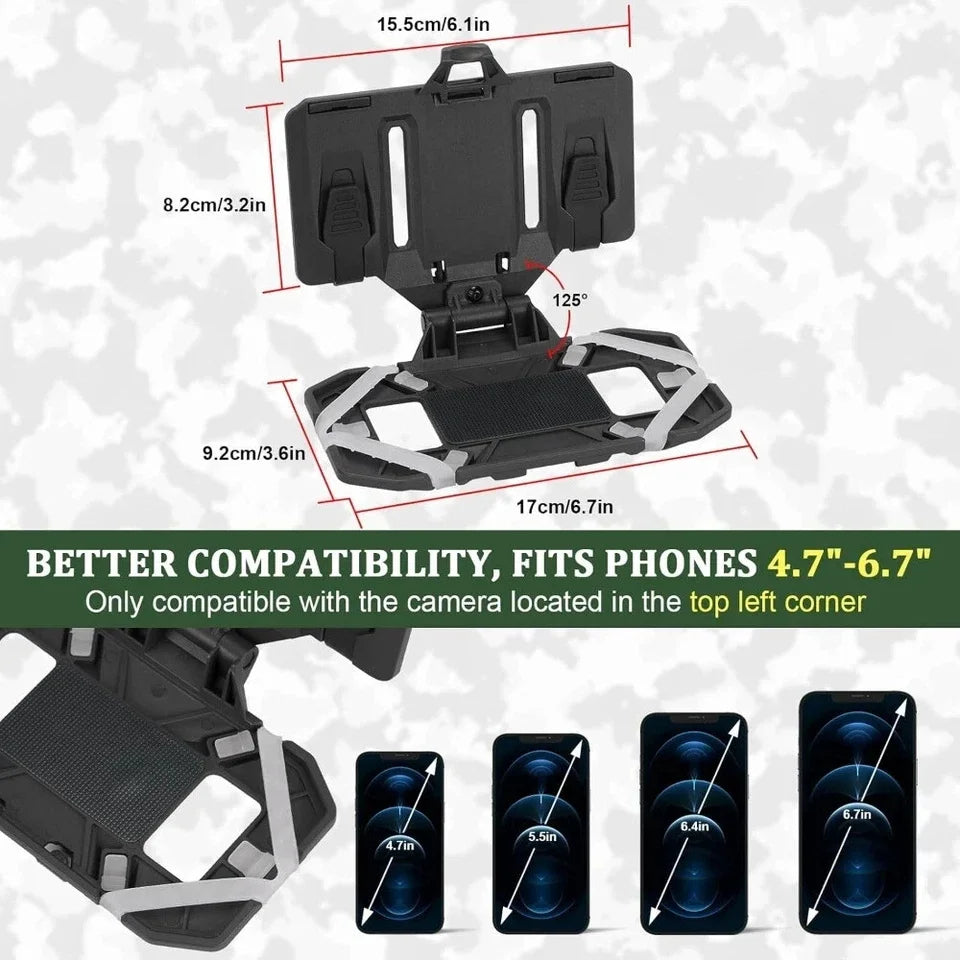 Outdoor Tactical  Panel Mobile Phone Holder for Size 4.7-6.7in