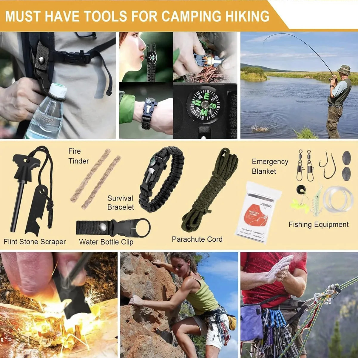 Survival Tool Set Self-Defense Kit