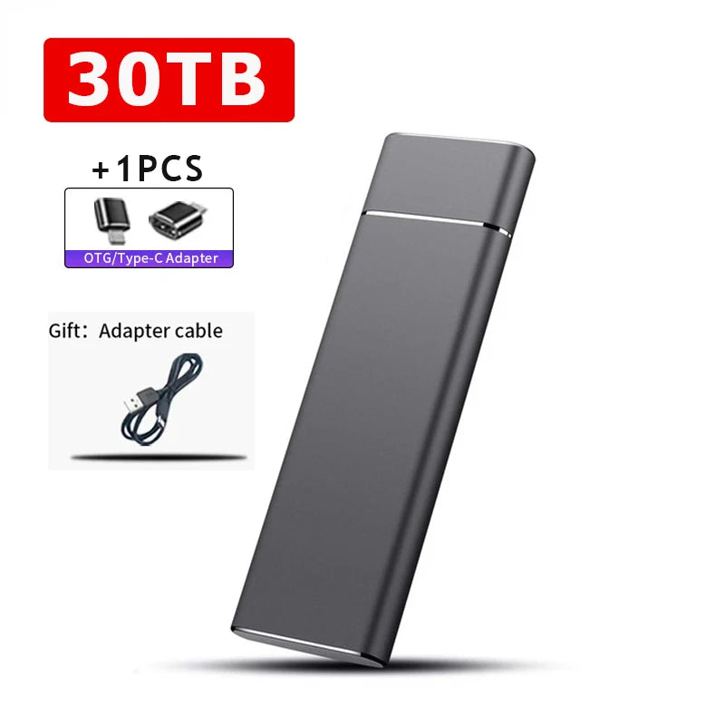 External 2TB/20TB/30TB Ssd High-Speed Solid State Drive