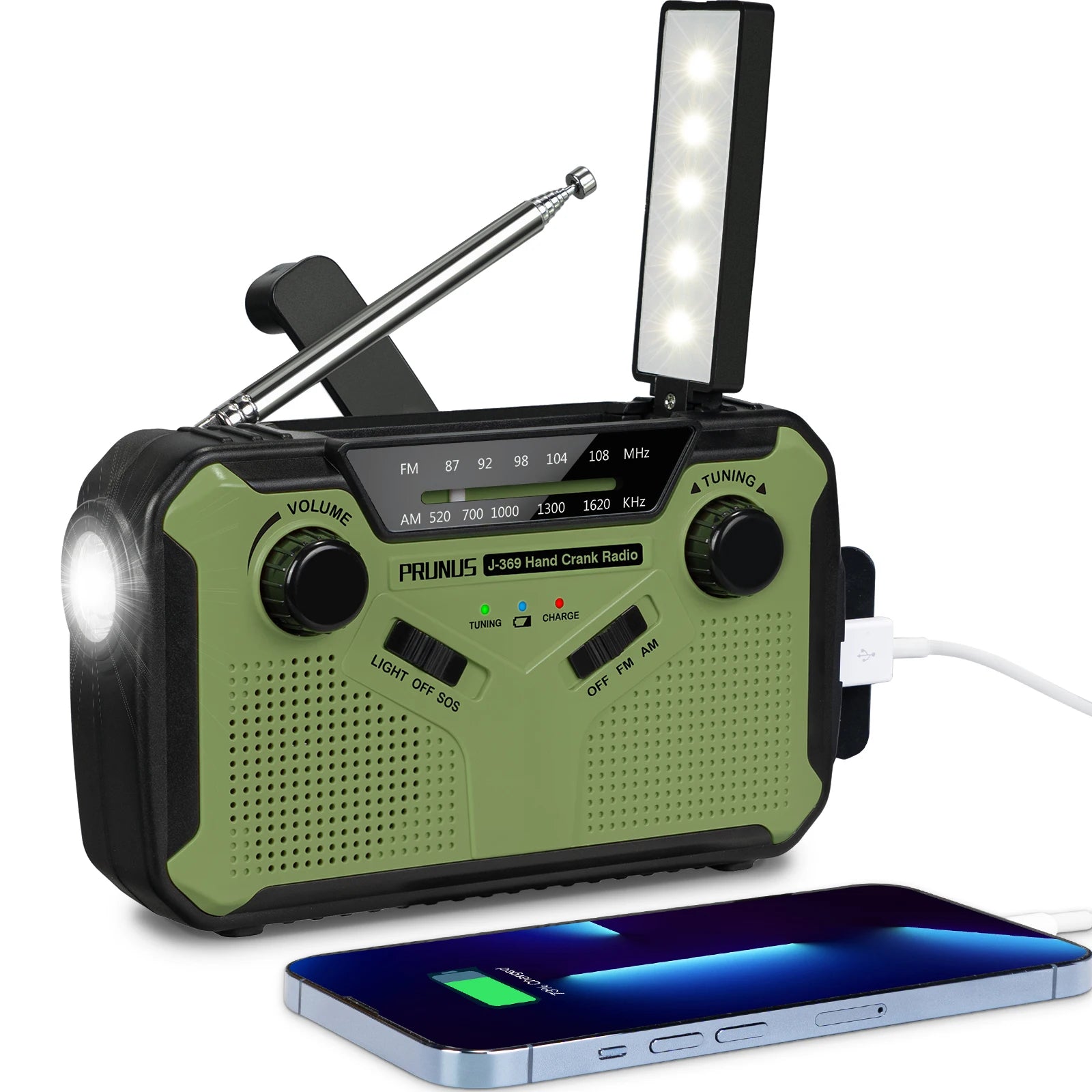 Solar Power Radio Hand Crank Charging