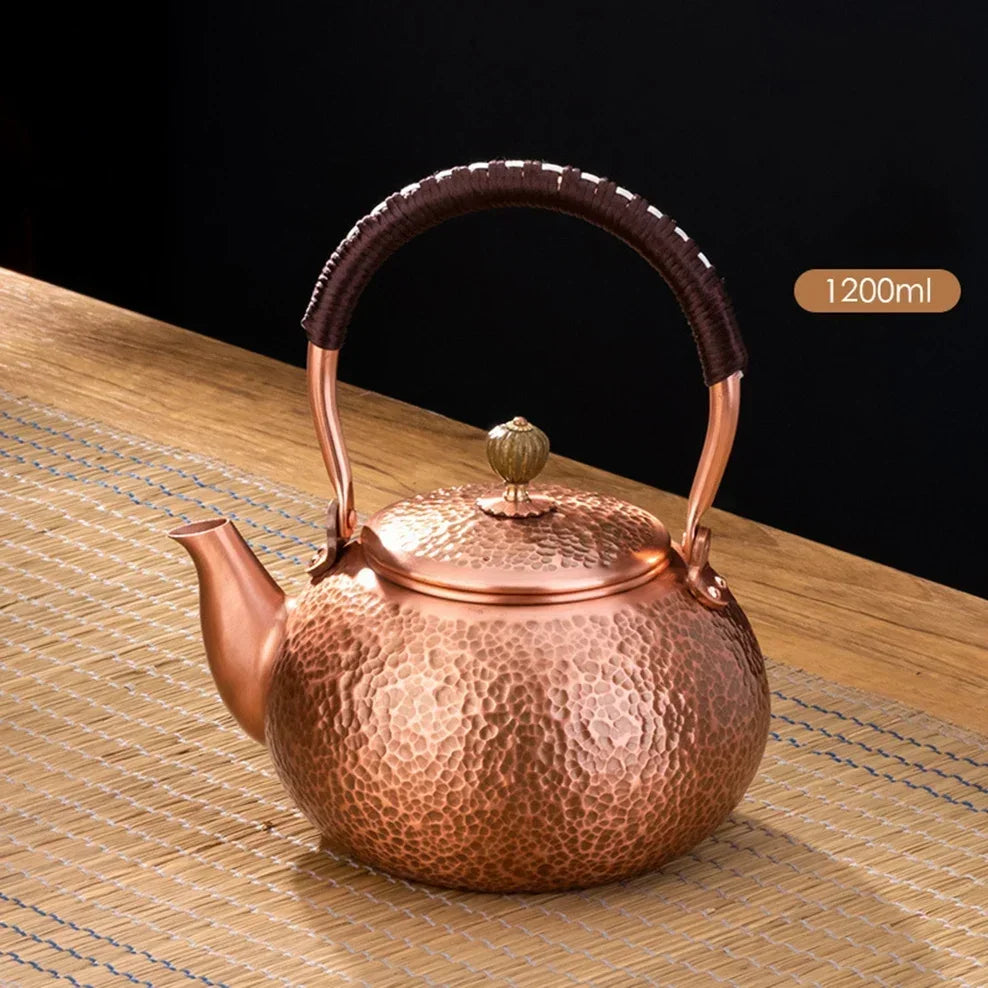 600/1200/1600ml Pure Copper Boiling Tea Kettle