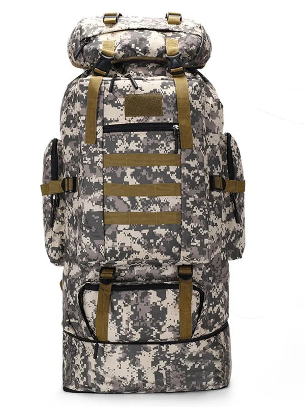 80L/100L  Mountaineering Bag Climb Bag Tactical Large Backpack Outdoors