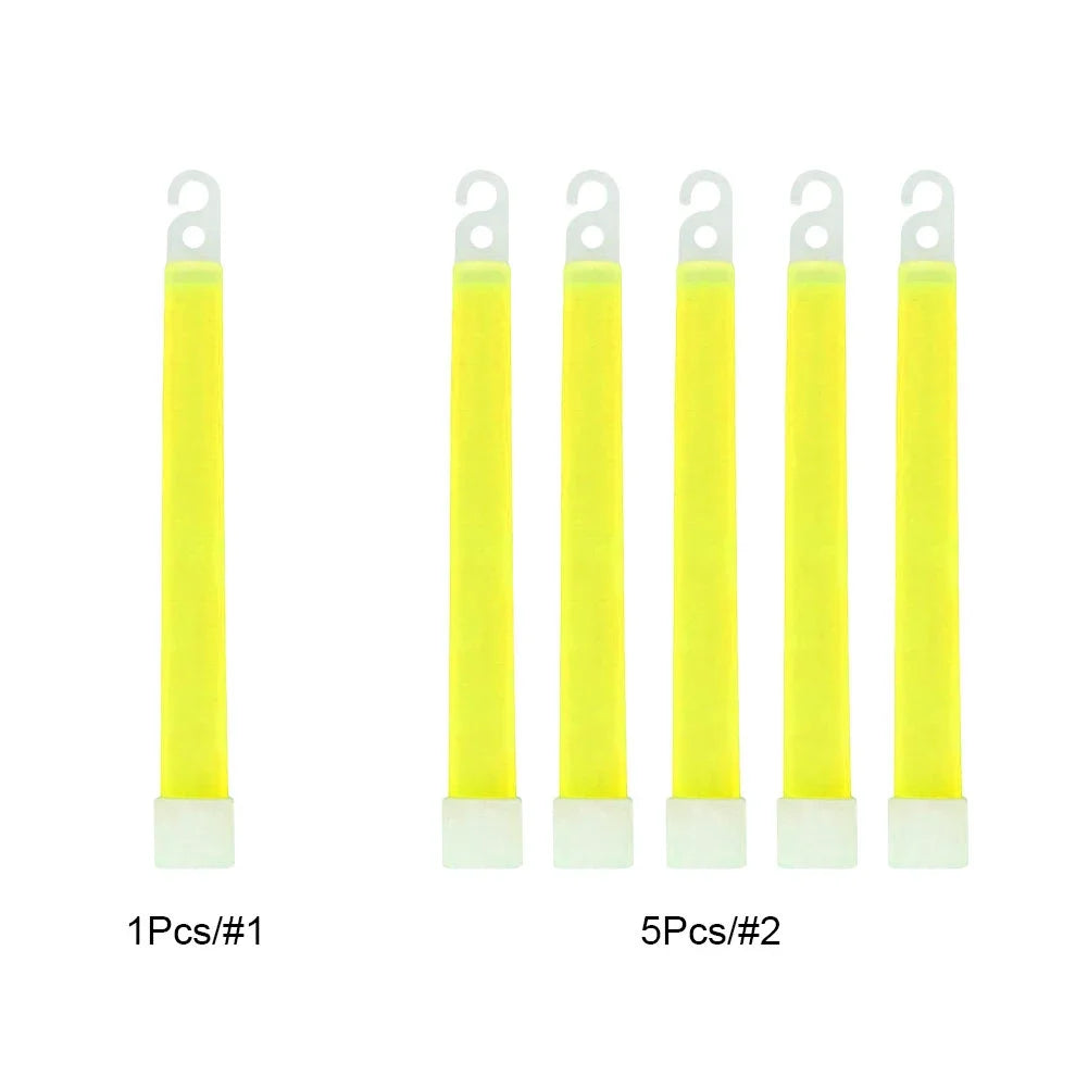 1-50pcs Glow Sticks with Hook 6 inch Fluorescence
