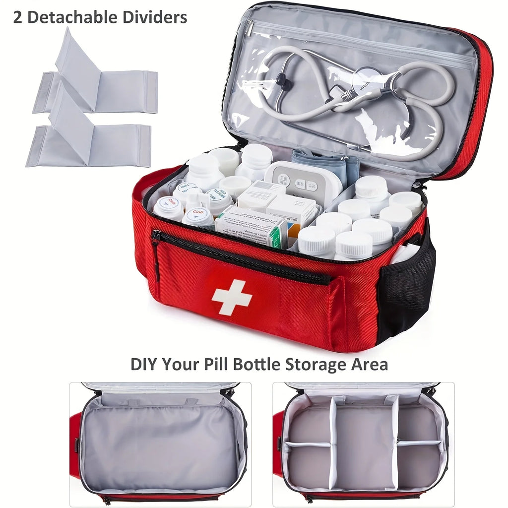 Large capacity travel medicine storage bag,