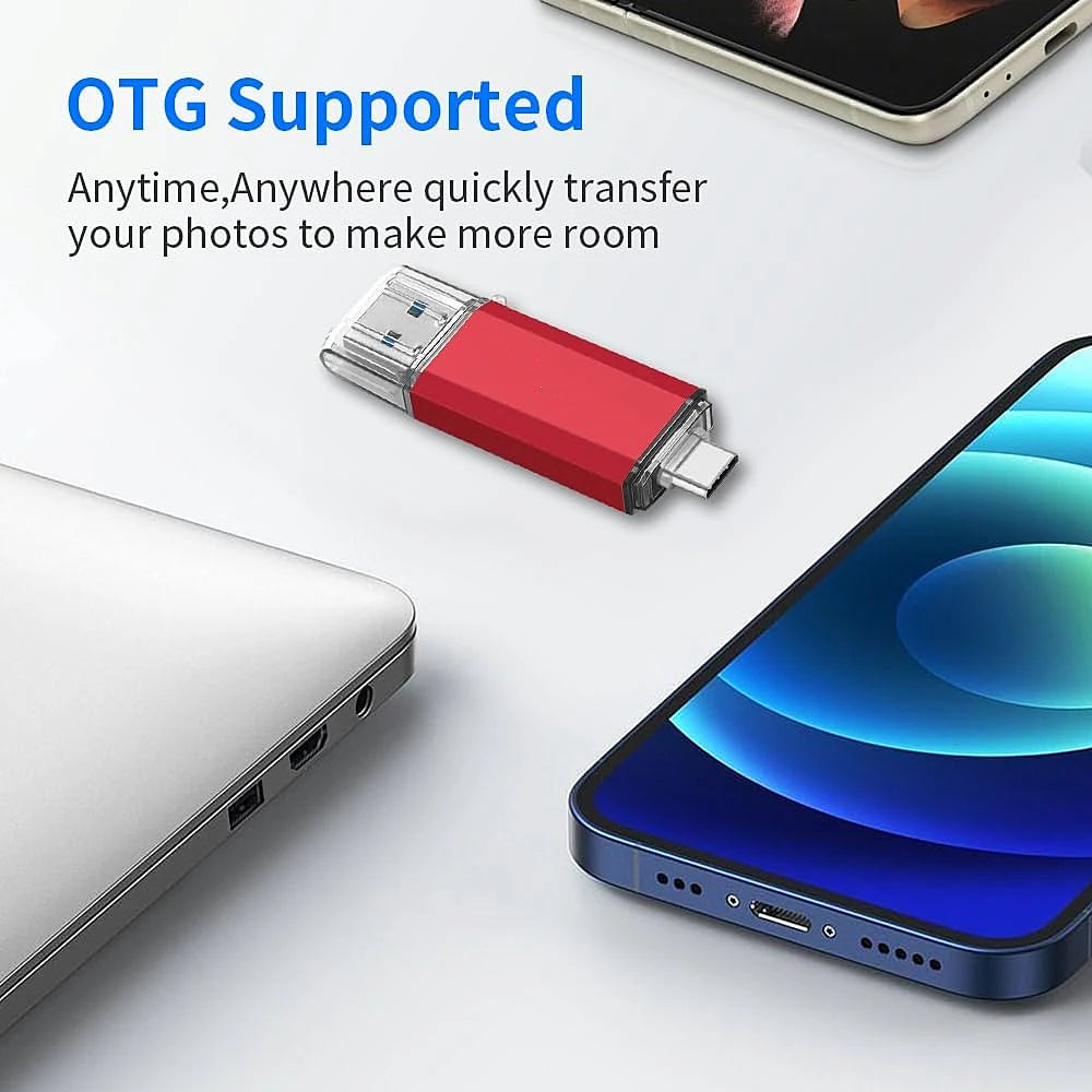 2TB OTG USB Flash Drive USB 3.0 Type C For iPhone ipad 1TB 512GB 256G