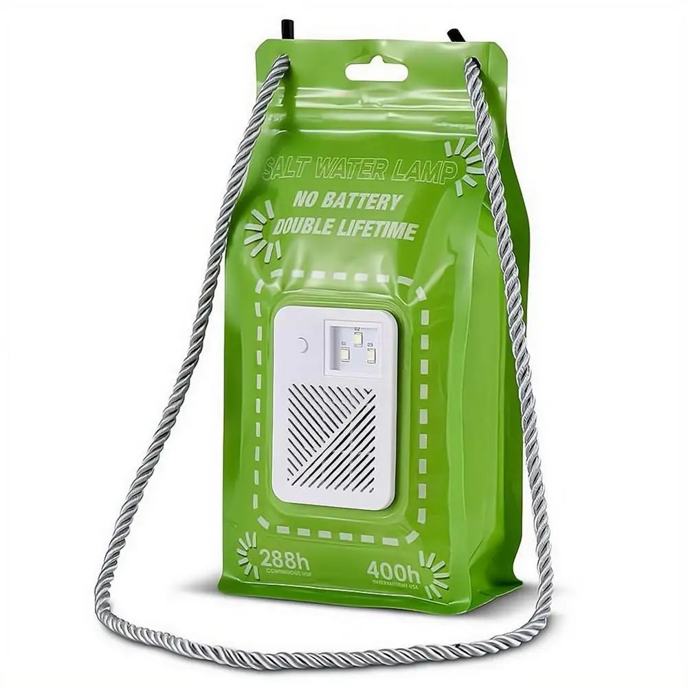 1/2pcs Salt Water Lamp No Batteries 2 Light Modes 400 Hours Water Lamp Light Bag Camping Essentials 3 LED 50 Lumen Reusable