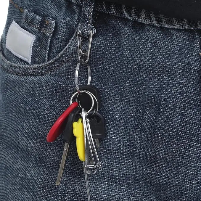 Multifunctional Zinc Alloy Carabiner Keychain Clip Hook
