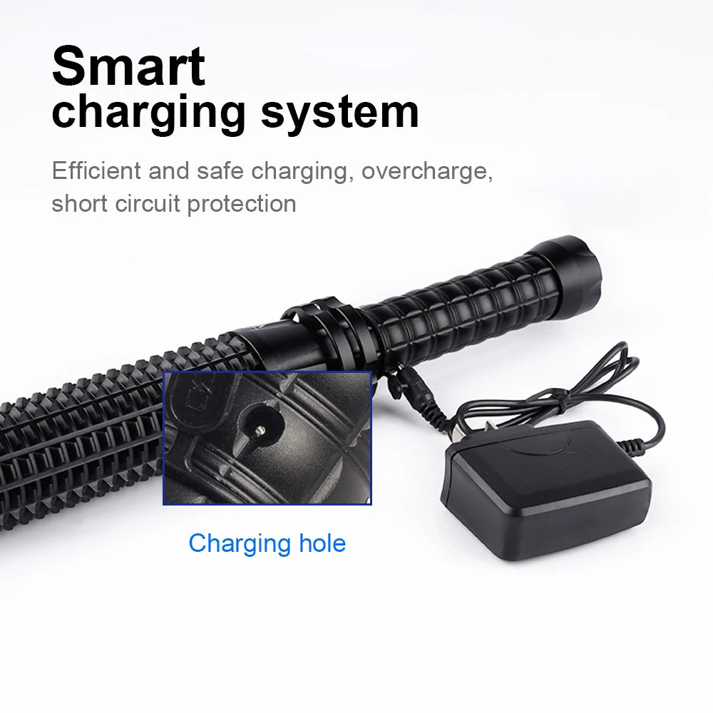 Baseball Bat LED Flashlight AluminumAlloy